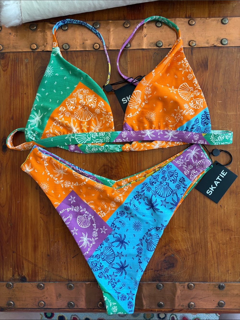 NWT Skatie Antibes Glossy Bikini